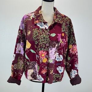 ⭐️ VINTAGE Patchwork Quilted Grandma Core Medium Weight Lined Jacket Coat NWT